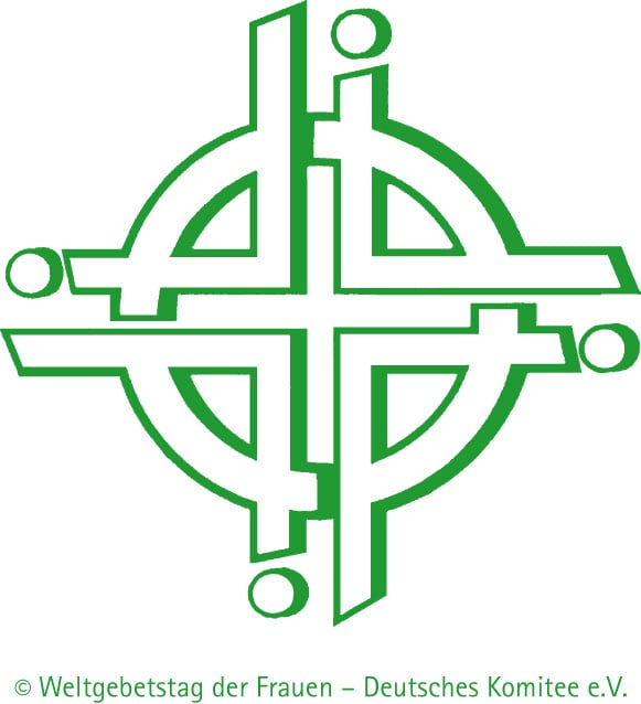 Logo des Weltgebetstages: Stilisiertes Kreuz